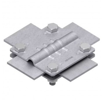 Złącze krzyżowe 2 płytki 4xM8 do 50mm /OG/ AN-03C