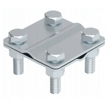 Złącze krzyżowe do uziomu 4-otworowe F62 duże