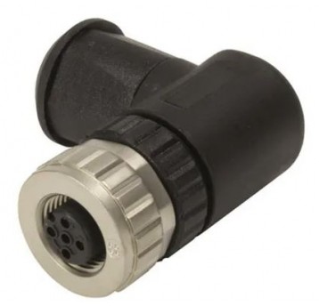 Złącze M12 śrubowe 5P żeńskie kątowe