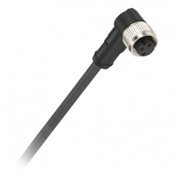 Złącze M8 żeńskie 3 PIN kątowe 90° z przewodem 1m