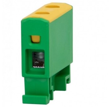 Złączka LZ 1,5mm2-16mm2 żółto-zielona na szynę TH