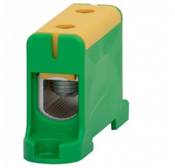 Złączka LZ 16mm2-95mm2 żółto-zielona na szynę TH35