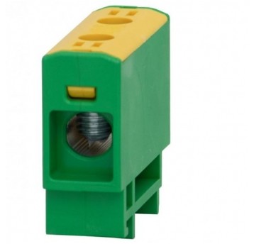 Złączka LZ 2,5mm2-35mm2 żółto-zielona na szynę TH3