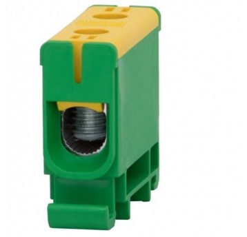 Złączka LZ 2,5mm2-50mm2 żółto-zielon na szynę TH35