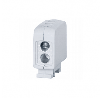 Złączka LZ 2x16/2x16mm2 szara na szynę TH35