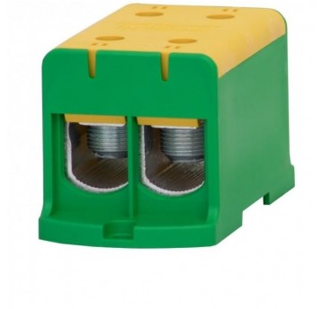 Złączka LZ 2x240/2x240mm2 żółt/ziel. na szynę TH35