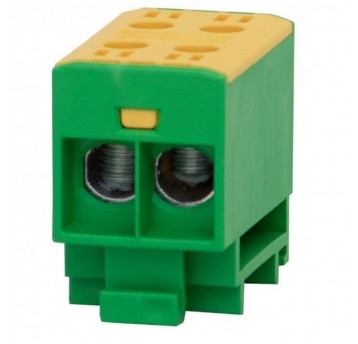 Złączka LZ 2x35/2x35mm2 żółto-zielon na szynę TH35