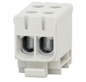 Złączka LZ 2x50/2x50mm2 szara na szynę TH35