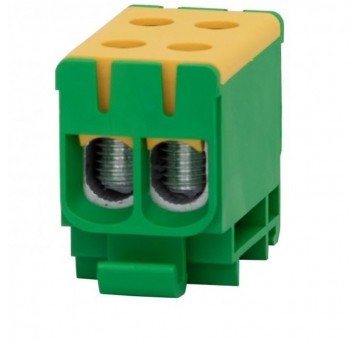 Złączka LZ 2x50/2x50mm2 żółto-zielon na szynę TH35