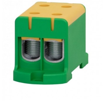 Złączka LZ 2x95/2x95mm2 żółto-zielon na szynę TH35