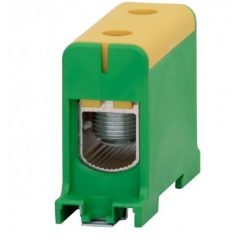 Złączka LZ 35mm2-150mm2 żółto/ziel. na szynę TH35