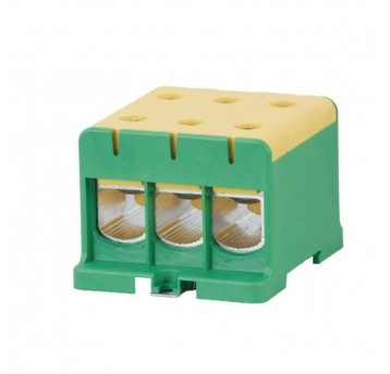 Złączka LZ 3x150/3x150mm2 żółt/ziel na szynę TH35