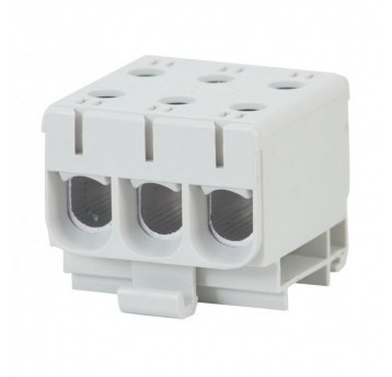 Złączka LZ 3x50/3x50mm2 szara na szynę TH35