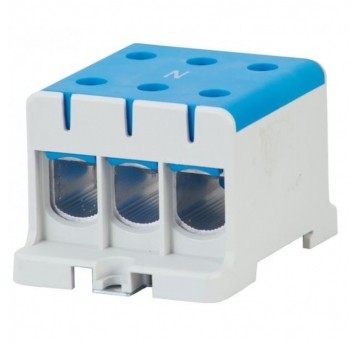 Złączka LZ 3x95/3x95mm2 niebieska na szynę TH35