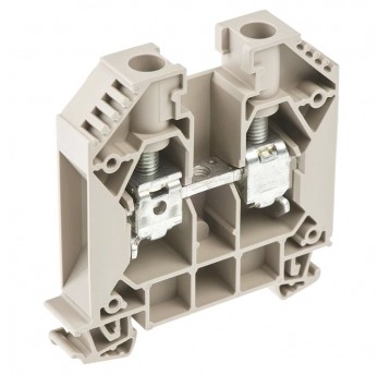 Złączka śrubowa WDU 16 beżowa na szynę TH35