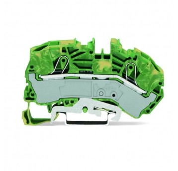 Złączka szynowa 2-prze. 16mm żółto-ziel. 2016-7607