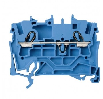 Złączka szynowa 2-przewod. 2,5mm niebies 2002-1204